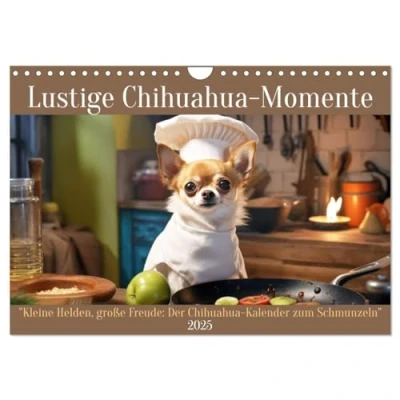 Abbildung von Lustige Chihuahua Momente (Wandkalender 2025 DIN A4 quer), CALVENDO Monatskalender