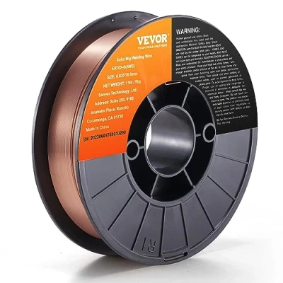 Abbildung von VEVOR 1 Rolle Fülldraht ER70S 6 0,9 mm 5 kg MIG Schweißdraht 200 Spulendurchmesser Schweißdrahtrolle 490670 Mpa Zugfestigkeit Ideal zum Schweißen von Kohlenstoffstahl