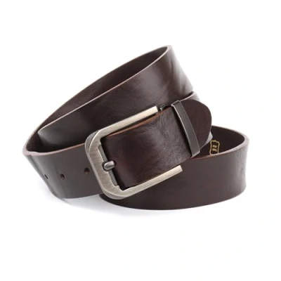 Abbildung von Anthoni Crown Unisex Ledergürtel Gürtel, Cognac, 85