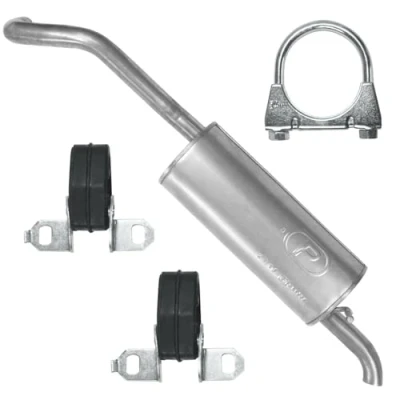 Abbildung von Schalldämpferset Auspuff Endtopf für Polo 5 V 6R 2009 06/2017 1.2 TDI 1.6 Schrägheck