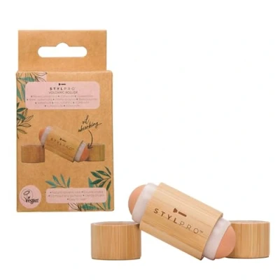 Abbildung von STYLPRO Bamboo Volcanic Oil Absorbing Roller natürliche Ölkontrolle, doppelendig, wiederverwendbar, sanft zur Haut, langlebig, tragbar, kompakt, leicht zu reinigen, Vulkangesteinsmischung
