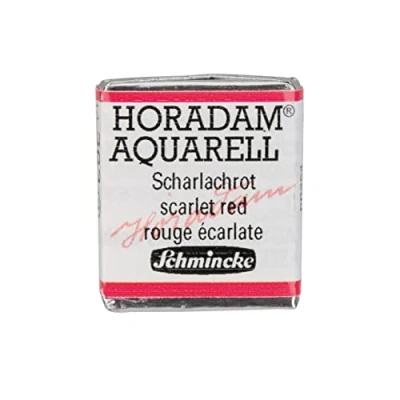 Abbildung von Schmincke HORADAM® AQUARELL feinste Künstler Aquarellfarben, 363 Scharlachrot, 14 044, 1/2 Näpfchen