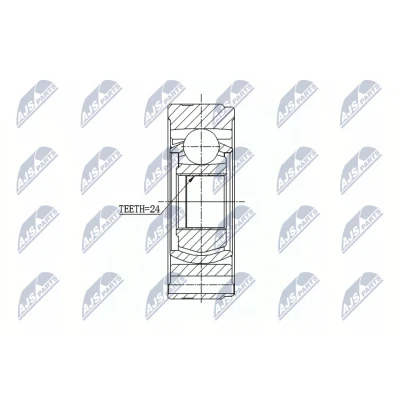 Abbildung von NTY NPW HY 521 Gelenksatz Hinterachse KIA: SORENTO 1, HYUNDAI: Terracan