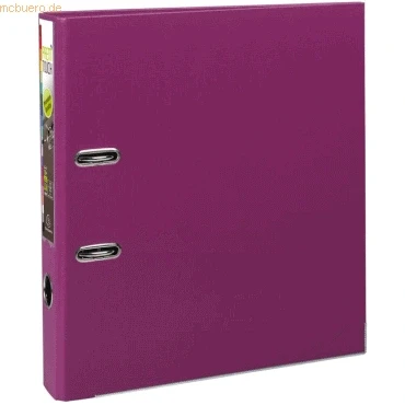 Abbildung von 10 x Exacompta Ordner Premium A4 50mm PP fuchsia