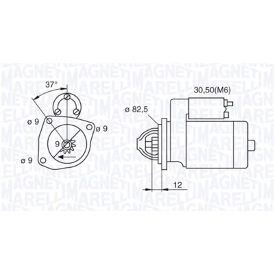 Abbildung von Starter MAGNETI MARELLI 063521082390