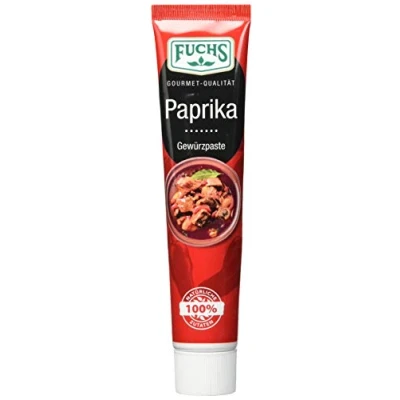 Abbildung von Fuchs Gewürze Paprika Gewürzpaste, vollmundig pikantes Aroma, Paste zum Würzen von Soßen, Fleisch Gerichten oder Suppen jeglicher Länder Küchen, 60 g