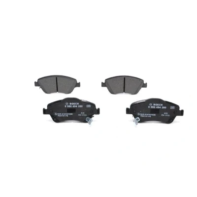 Abbildung von BOSCH 0 986 494 638 Bremsbelagsatz Low Metallic mit akustischer Verschleißwarnung Anti Quietsch Blech, Montageanleitung