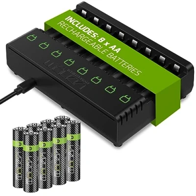 Abbildung von Venom Ladestation mit wiederaufladbarem Akku Plus 8 x AA 2100 mAh Batterien