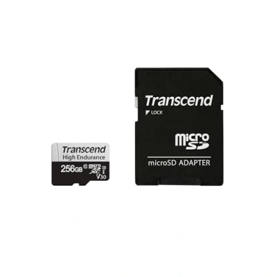 Abbildung von Transcend 350V microSDXC Karte 256GB Class 10, UHS I TS256GUSD350V schwarz