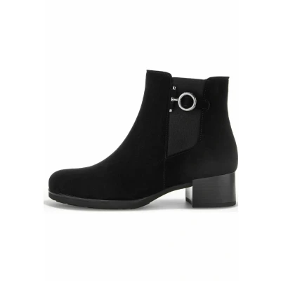 Abbildung von Gabor Damen Chelsea Boots, Frauen Stiefeletten,Wechselfußbett,Best Fitting,Booties,halbstiefel,Kurzstiefel,schwarz(Altsilber),39 EU / 6 UK