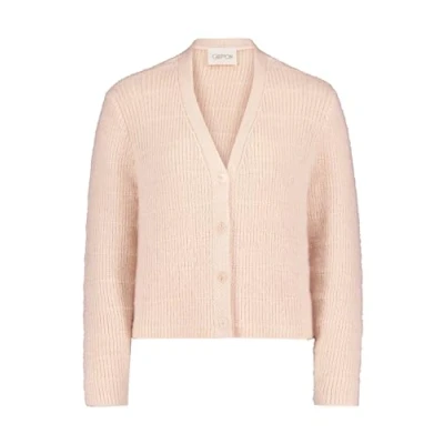 Abbildung von Cartoon MIT Knopfleiste Strickjacke, Damen, Größe: 44, Rose melange