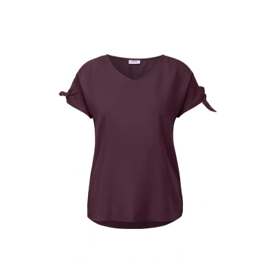 Abbildung von CECIL Damen 3412064 Blusenshirt in Unifarbe, Mulberry red, XL