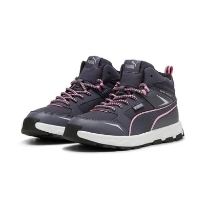 Abbildung von Puma Evolve Trail JR Unisex Hikingschuh für Kinder, Größe: 38.5, Galactic gray/mauved out Lederimitat/textil