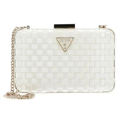 Abbildung von Guess Twiller Clutch, Damen, Größe: One Size, Ivory