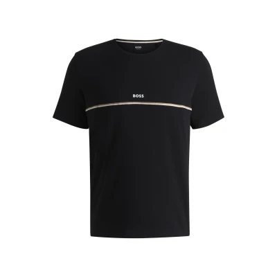 Abbildung von BOSS Nachtwäsche Shirt schwarz, Herren, Größe: Medium, Schwarz