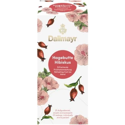Abbildung von Dallmayr Tee Aufgussbeutel Hagebutte/Hibiskus Tee, 1er Pack (1 x 75 g)