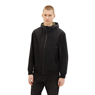 Abbildung von TOM Tailor Denim Outdoorjacke, Herren, Größe: Small, Black