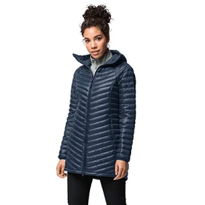 Abbildung von Jack Wolfskin Damen Atmosphere Coat Winddichter Daunenmantel, Schwarz, XL EU