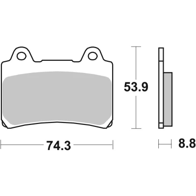 Abbildung von TRW Sinter Street MCB584SV Bremsbelagsatz