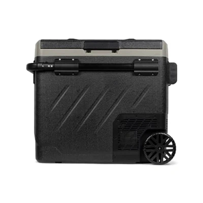 Abbildung von Steamy E Dual Zone 61 Roller, Elektrische Kompressor Kühlbox mit Rollen, 58 Liter, 12V/ 230V, zum Kühlen und Gefrieren, Für Camping