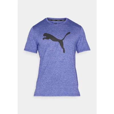 Abbildung von Puma Train heather CAT TEE Sport Tshirt, Herren, Größe: Medium, Lapis lazuli