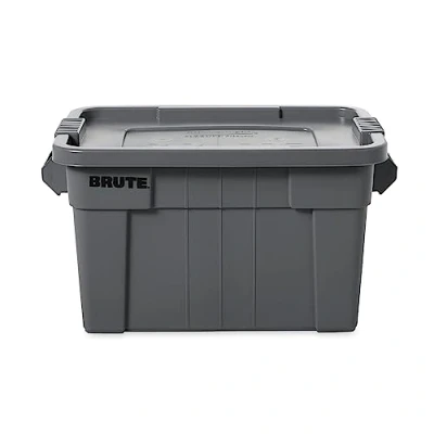 Abbildung von Rubbermaid Commercial Products 75.5L BRUTE Tote with Lid Grey
