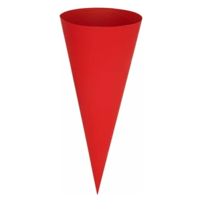 Abbildung von CREATIV DISCOUNT Schultüten Rohling rund geklebt, 70 cm, Rot