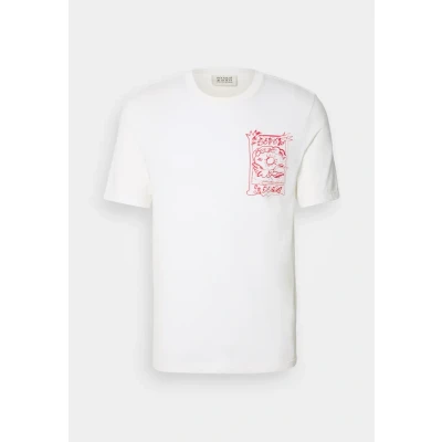 Abbildung von Scotch &amp; Soda Regular FIT Front Chest Artwork Tshirt print, Herren, Größe: Small, Swan