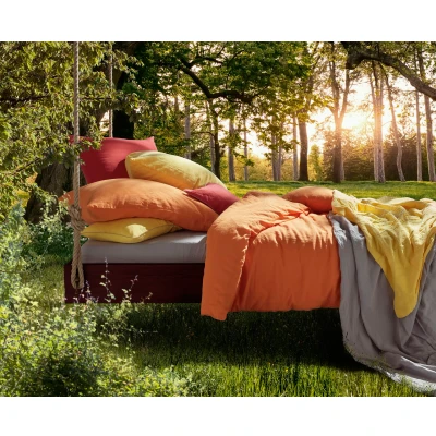 Abbildung von fleuresse Bettwäsche &quot;Provence in Gr. 135x200, 155x220 oder 200x200 cm&quot;, (3 tlg.), Halbleinen, 50% Baumwolle, Leinen, 155x220, 200x200cm