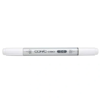 Abbildung von COPIC Ciao Marker Typ C 0, cool gray No. vielseitiger Layoutmarker, mit einer mittelbreiten und Brush Spitze