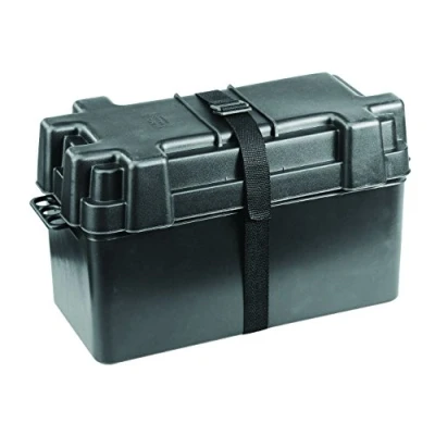 Abbildung von NuovaRade Batteriebox bis 120Ah Innenmaße, schwarz, 38,6 x 17,5 22,6 cm Deck Hardware