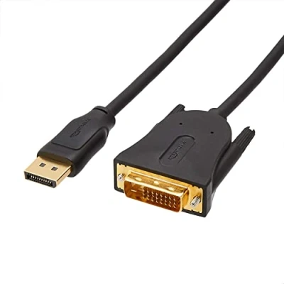 Abbildung von Amazon Basics HL 007267 Verbindungskabel, DisplayPort auf DVI, Full HD, 0,9 m (3 ft), Schwarz