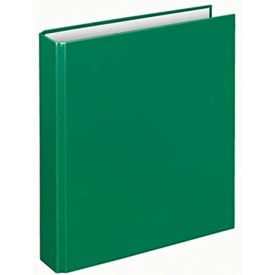Abbildung von VELOFLEX 1151040 Ringbuch Basic, DIN A5, 1 Stück, grün, Füllhöhe 25 mm, Ringordner mit 2 Ring Mechanik, Ordner schmal
