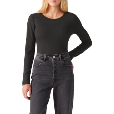 Abbildung von Levi&#039;s Dreamy TEE Langarmshirt, Damen, Größe: XS, Caviar