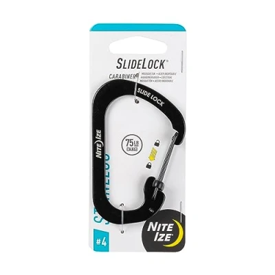 Abbildung von Nite Ize Karabiner Carabiner SlideLock, schwarz, 4, NI CSL4 01 R6