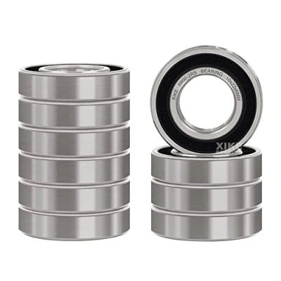 Abbildung von XiKe 6900 2RS Kugellager 10x22x6mm Chromstahl und Vorgeschmiert, 6900RS Rillenkugellager mit Gummi Doppeldichtung, 10er Packung