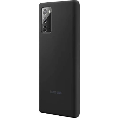 Abbildung von Samsung Galaxy Note 20 Hülle Silikon Soft Case/Backcover Handyhülle Schwarz