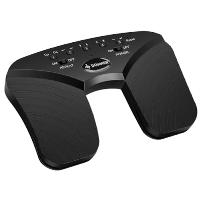 Abbildung von Donner Wireless Page Turner Pedal, wiederaufladbare Musik Fußpedal für Tablets Telefon, Schwarz