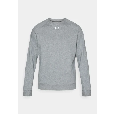 Abbildung von Under Armour Rival CREW Sweatshirt, Herren, Größe: XXL, Castlerock light heather/white