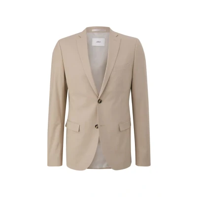 Abbildung von s.Oliver Black Label Sakko, Herren, Größe: 25, Helles beige