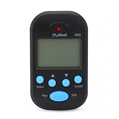 Abbildung von Mini Metronom, M50 LCD Digital Beat Tempo für Klavier, Violine, Gitarre, Trap Drum(Schwarz)