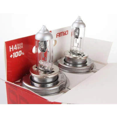 Abbildung von AMiO 01402 Glühlampe, Fernscheinwerfer H4 55W P43t Halogen VOLKSWAGEN: Polo V Schrägheck, Caddy 3 Kombi, Lupo / 3L, FORD: FIESTA 5