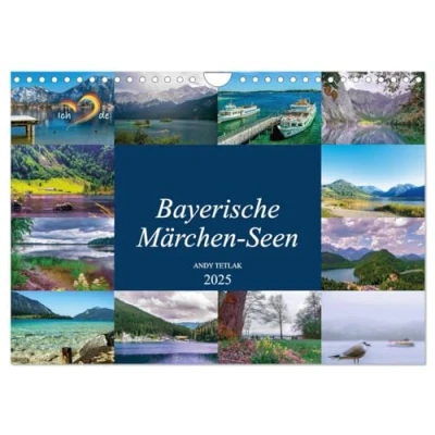 Abbildung von Bayerische Märchen Seen (Wandkalender 2025 DIN A4 quer), CALVENDO Monatskalender