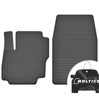 Abbildung von Vorne Gummimatten mit Rand Auto Fußmatten Gummi Automatten Passgenau 2 teilig Set passend für Ford B MAX 2012 2017