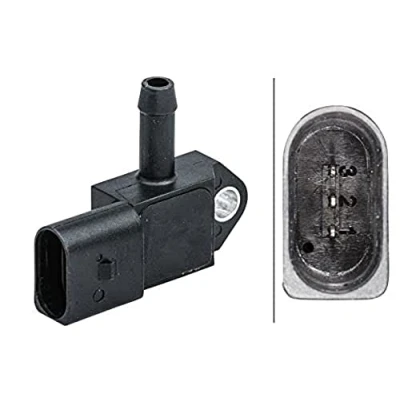 Abbildung von HELLA 6PP 009 409 591 Sensor, Abgasdruck VOLKSWAGEN: Touran II, Tiguan Allspace, Golf 7 Variant, AUDI: A3 Limousine, Sportback, Schrägheck