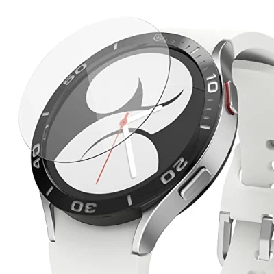 Abbildung von Ringke Invisible Defender Glass [4er Pack] Kompatibel mit Galaxy Watch 4 44mm Panzerglas Schutzfolie R5