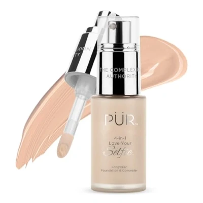 Abbildung von PUR 4IN1 LOVE YOUR Selfie Longwear Foundation AND Concealer Foundation, Damen, Größe: 30 ml, Bisque