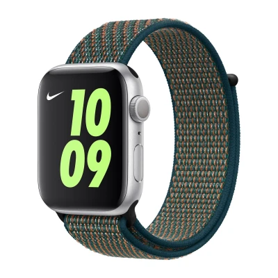 Abbildung von Apple Nike Sport Loop Watch 38mm/40mm Crismon / Green MXN22ZM/A