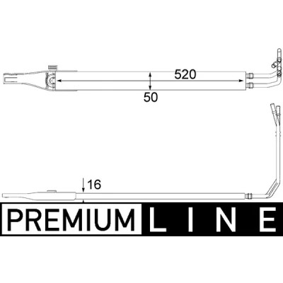 Abbildung von MAHLE ORIGINAL CLC 10 000P Ölkühler, Lenkung MERCEDES BENZ: Vito Mixto, Bus, Viano