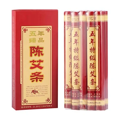 Abbildung von 10 Stück Moxa Sticks, Pure Rollen, Moxibustion Health Care Fünf Jahre alte Sticks für